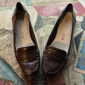 Anne Klein Faux Croc Loafer